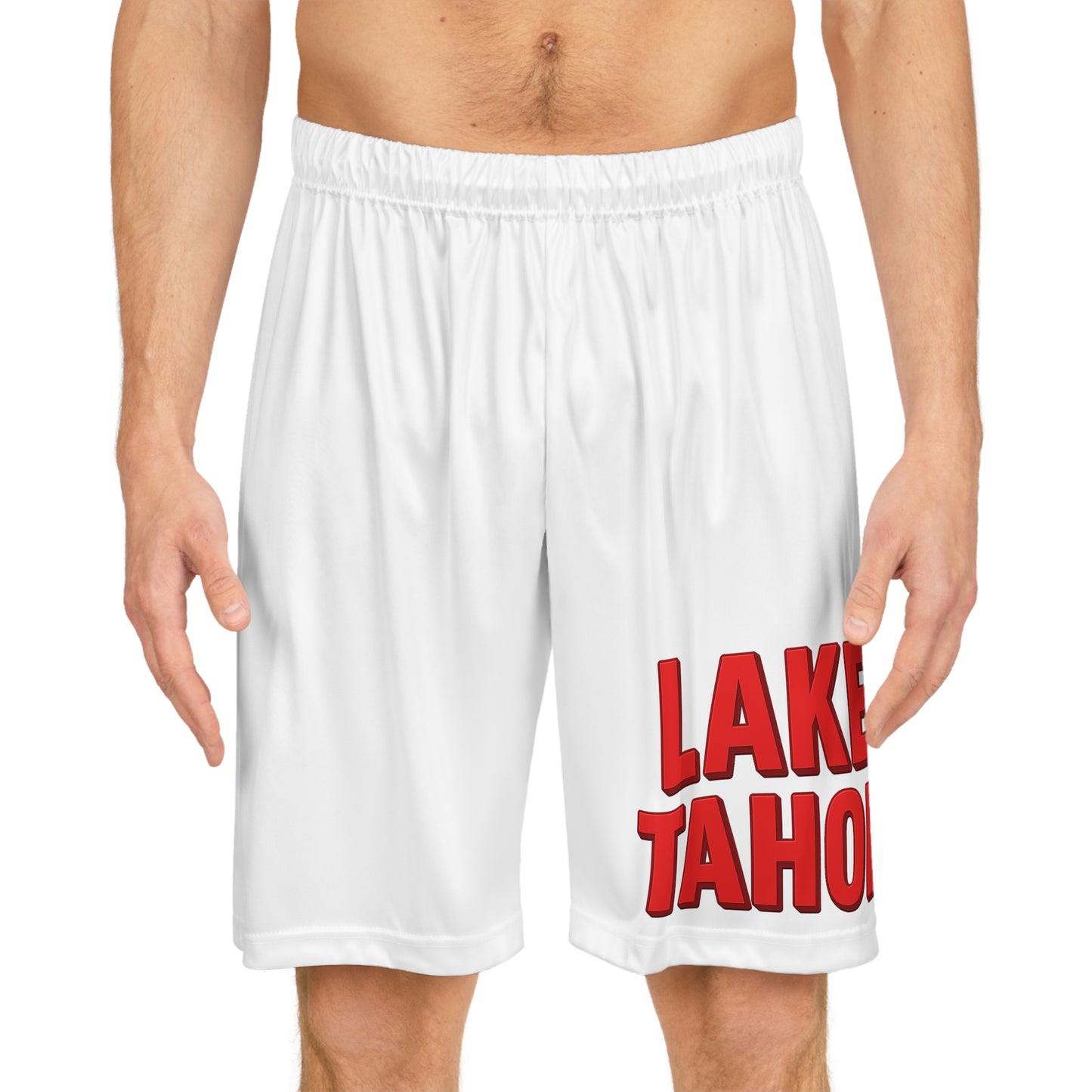 Lake Tahoe Stylish Basketball Shorts, Summer Athletics Gear, Comfortable Sports Wear, Casual Workout Shorts, Gift for Sports Lovers, Unique Gym Apparel