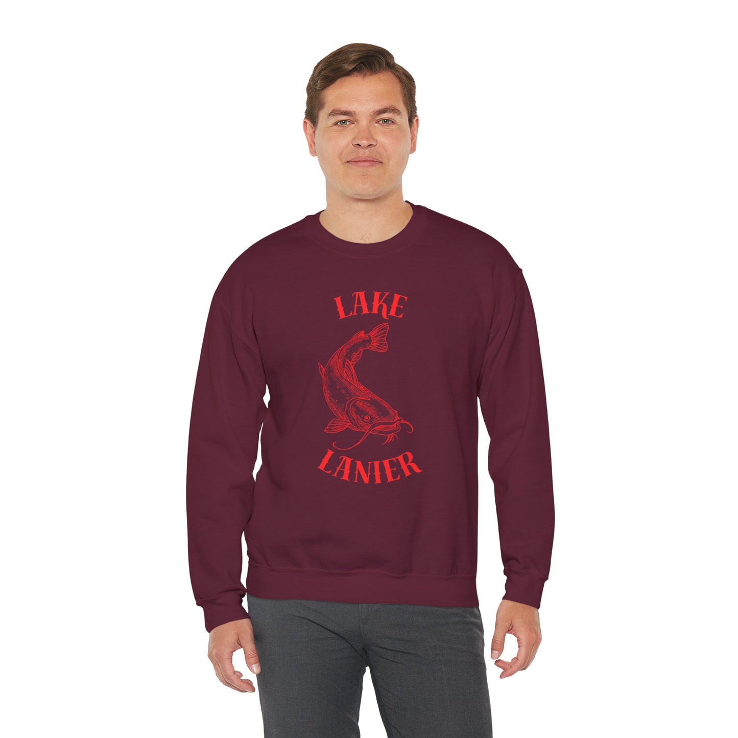 Lake Lanier Sweatshirt | Unisex Heavy Blend™ Crewneck | Perfect for Lake Lovers, Cozy Gift for Outdoors Enthusiasts, Relaxed Style for