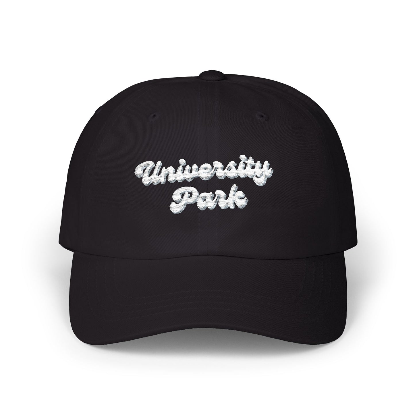 University Park Classic Dad Cap, Unisex Casual Hat, Summer Accessories, Trendy Headwear, Gift for Him, Outdoor Style