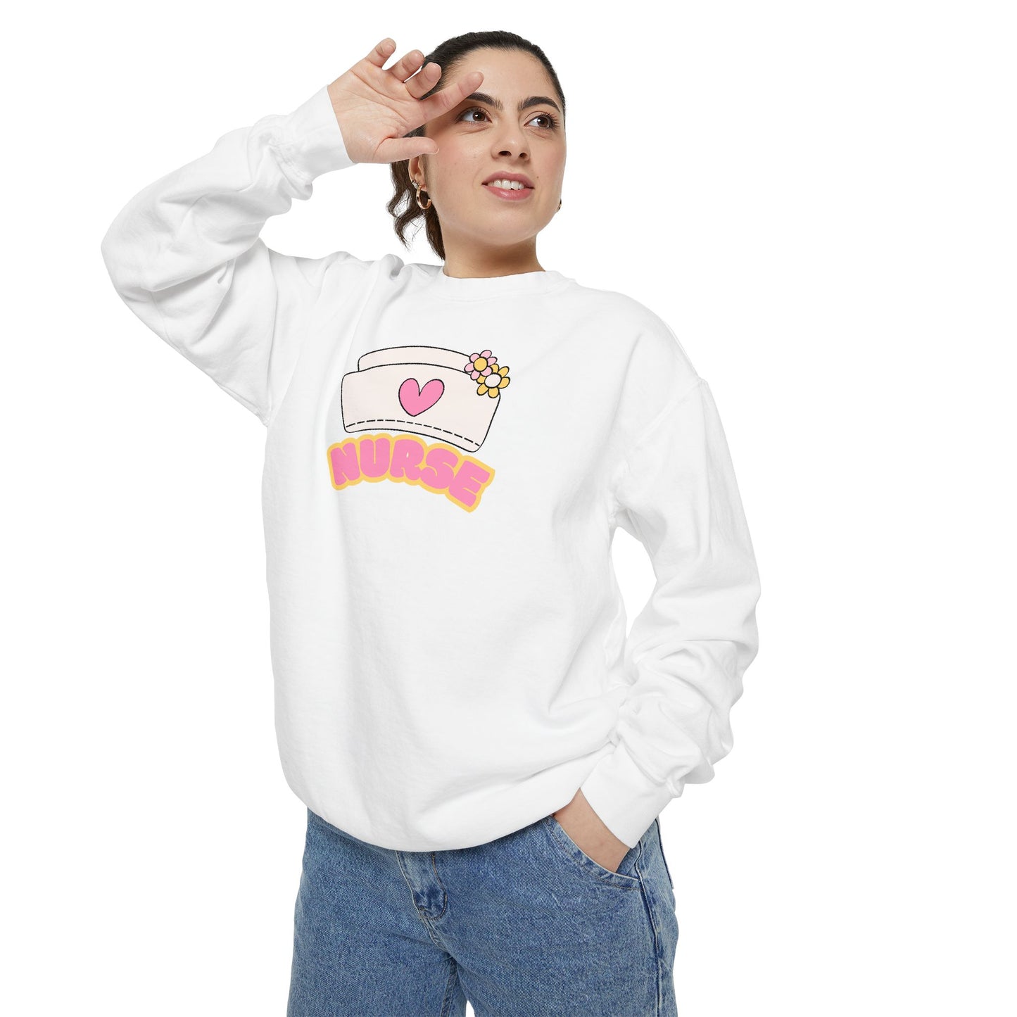 Nurse Love Sweatshirt, Cozy Gift for Healthcare Workers, Unique Gift for Nurses, Casual Medical Apparel, Nurse Appreciation