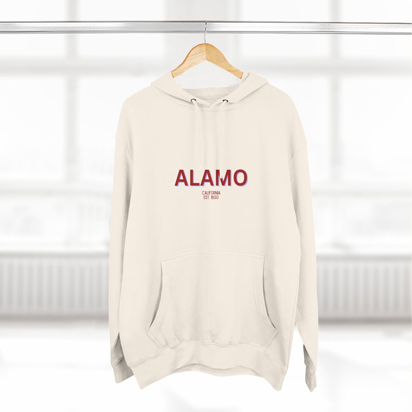 Alamo Fleece Hoodie, Casual Sweatshirt, Cozy Layering Piece, Perfect Gift for All Occasions, Stylish Streetwear