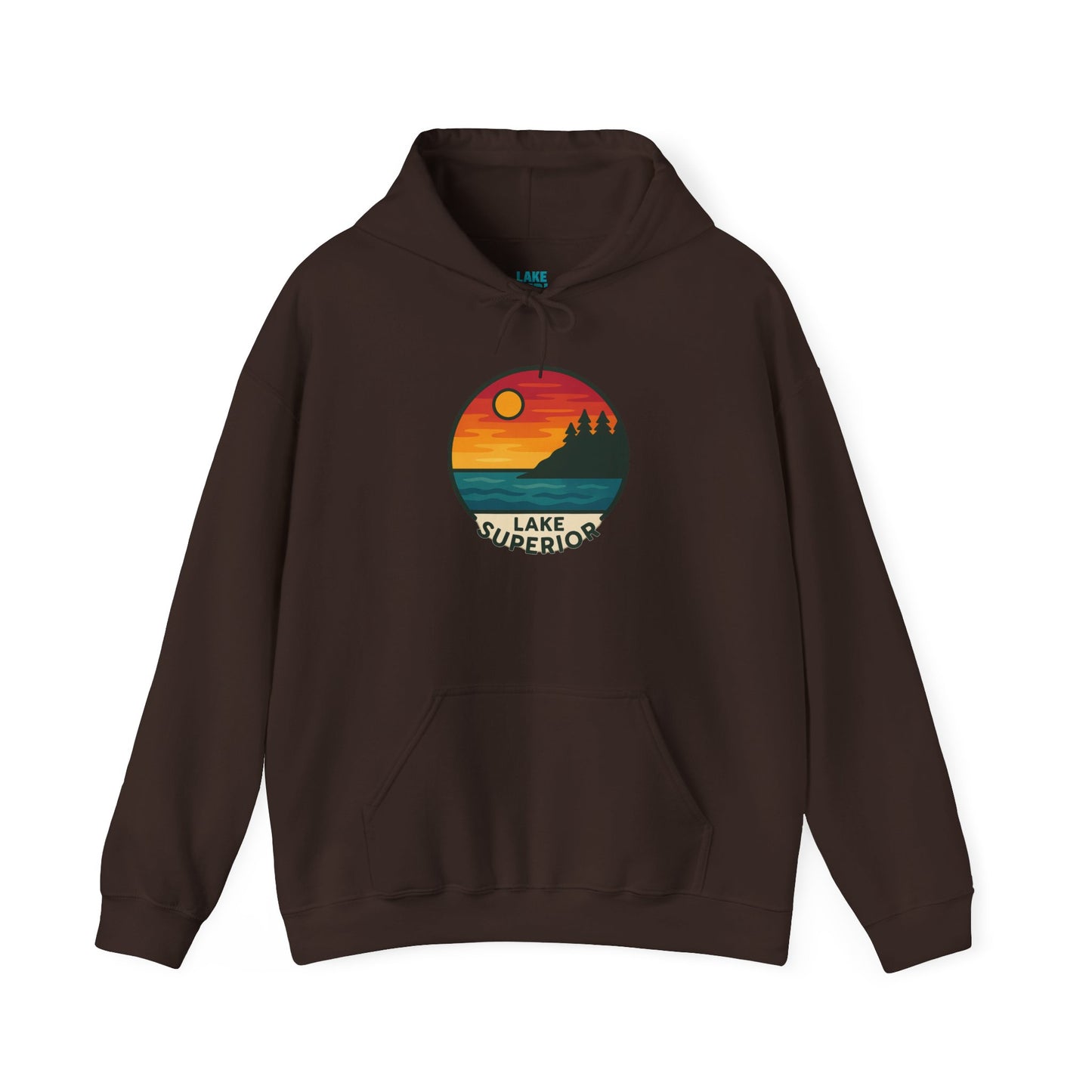 Lake Superior Hoodie, Cozy Casual Wear, Unisex Sweatshirt, Lake Lover Gift, Outdoor Adventure Apparel, Summer Retreat Fashion