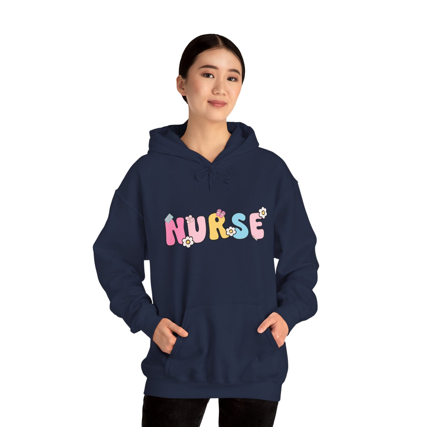 Cute Nurse Hoodie for Healthcare Workers, Cozy Sweatshirt for Nurses, Gift for Nursing Students, Healthcare Appreciation