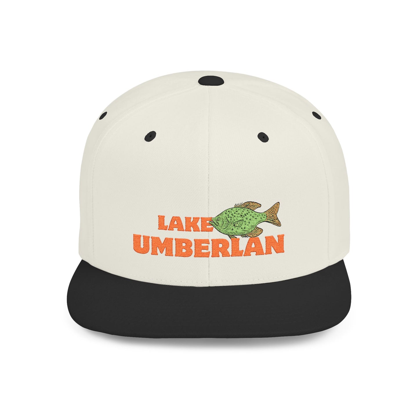 Lake Cumberland Fish Flat Bill Snapback Hat, Fishing Cap, Outdoor Gear, Lake House Gift, Summer Accessories, Stylish Headwear