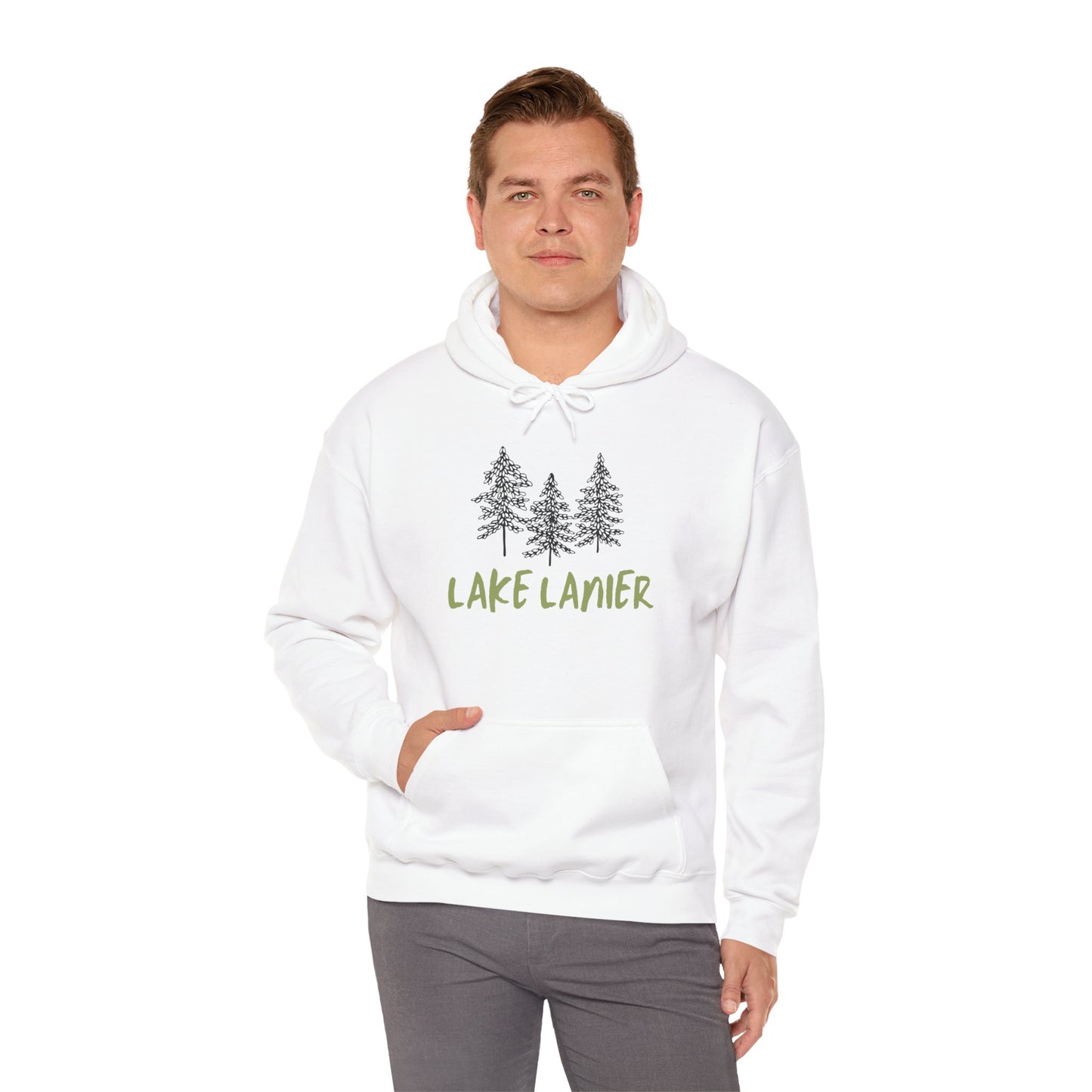 Lake Lanier Hoodie, Cozy Unisex Sweatshirt, Nature Lover Gift, Lake House Apparel, Perfect for Outdoors, Summer Vibes, Travel Wear