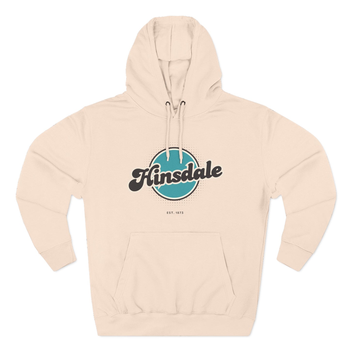 Hinsdale Retro Vibe Hoodie for Casual Days, Streetwear, Unisex Gift, Cozy Layering Apparel