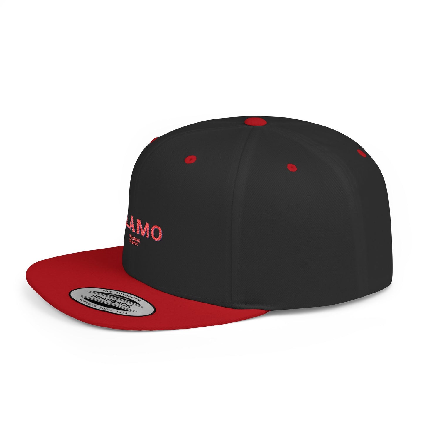 Alamo Stylish Flat Bill Snapback Hat with Design, Perfect for Casual Outings, Streetwear, Gifts, Festivals, Everyday Wear