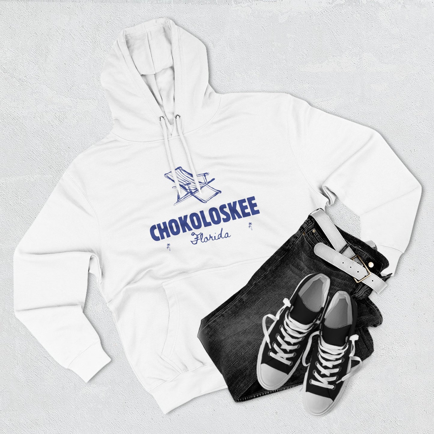 Chokoloskee Inspired Fleece Hoodie, Casual Wear, Relaxation, Gift for Autumn Lovers, Travel Essential