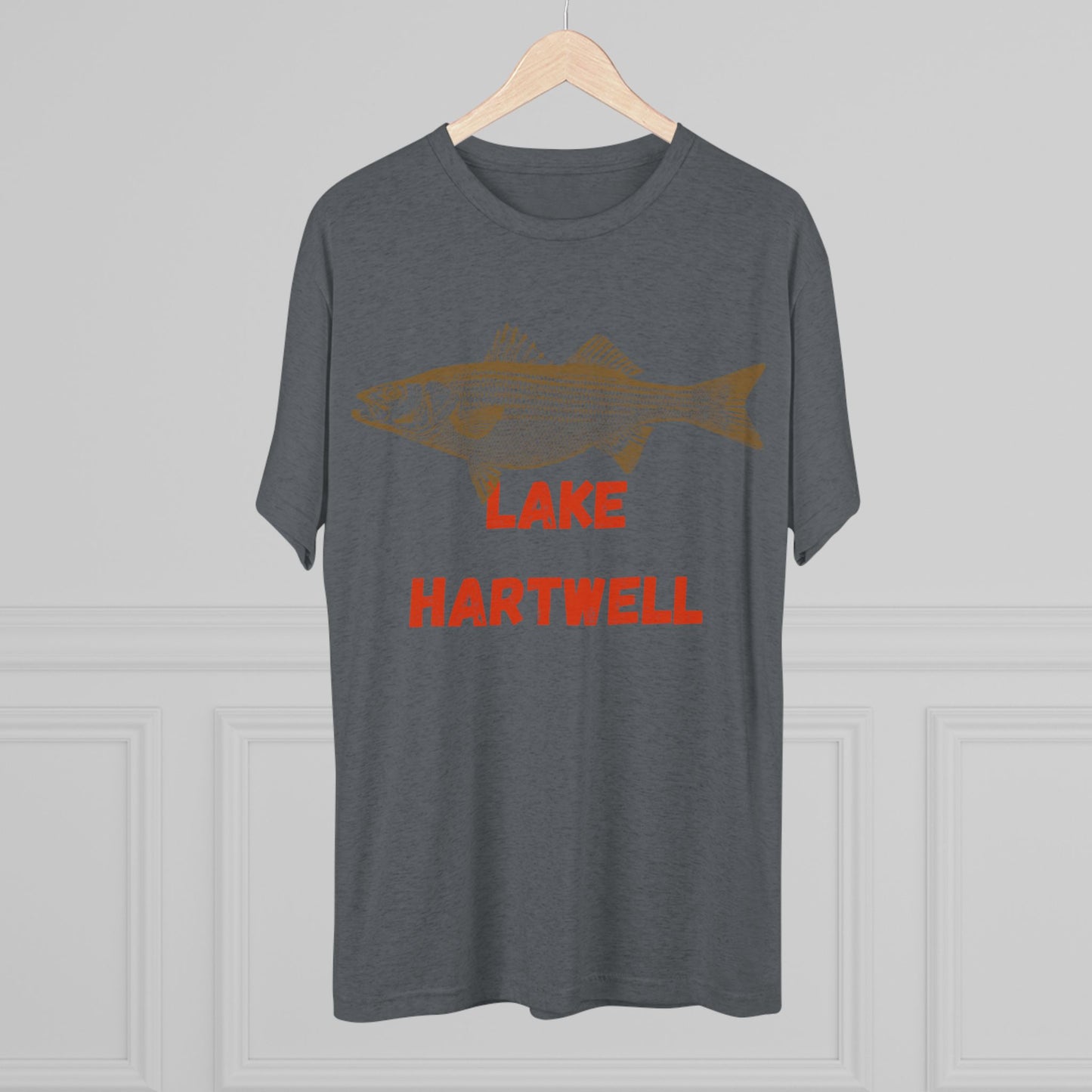 Lake Hartwell Fishing Tee, Unisex Crew Neck Shirt, Summer Lake Apparel, Gift for Fishermen, Outdoor Adventure T-Shirt, Lake House Style