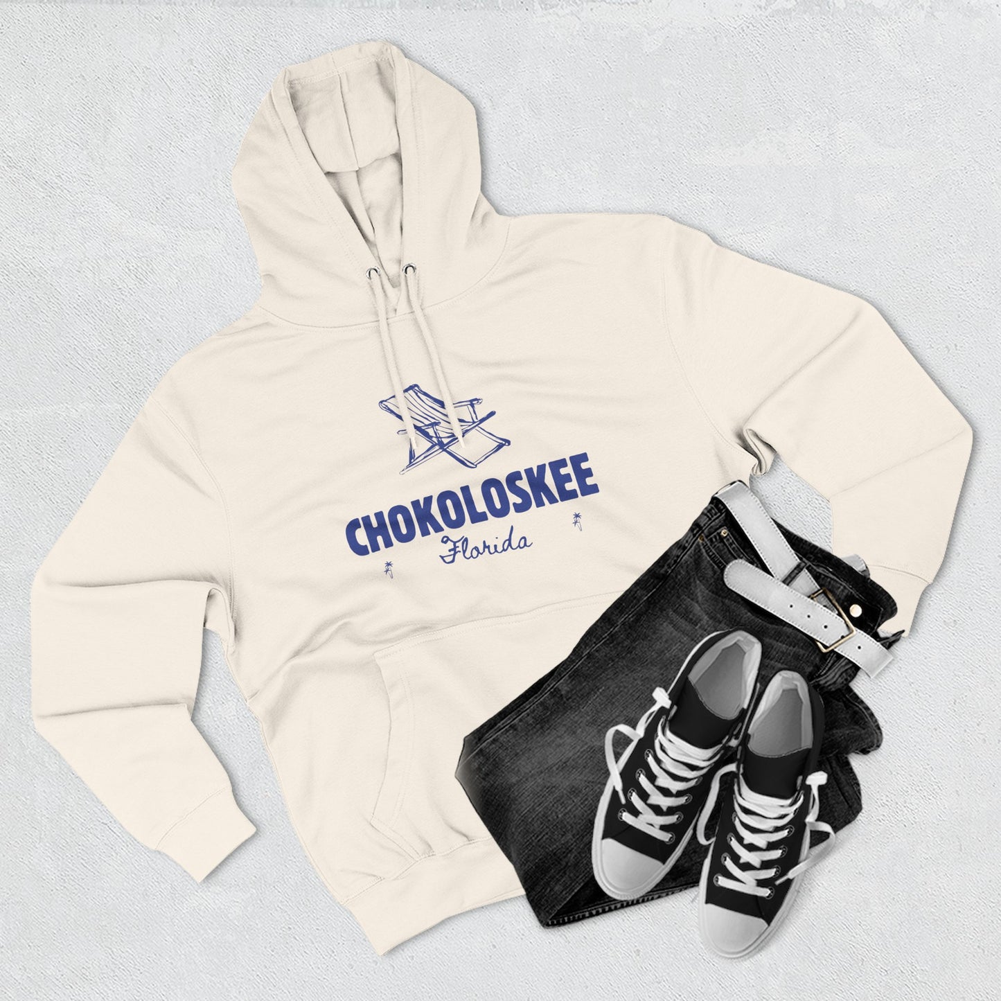 Chokoloskee Inspired Fleece Hoodie, Casual Wear, Relaxation, Gift for Autumn Lovers, Travel Essential