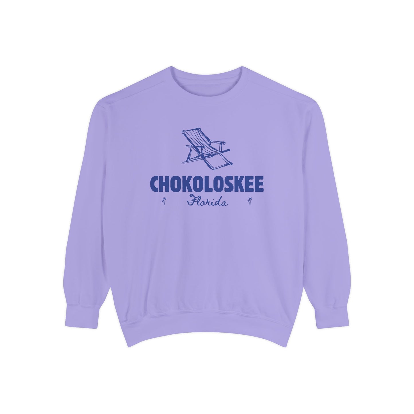 Chokoloskee Vibes Unisex Sweatshirt | Garment-Dyed Comfort, Perfect for Casual Outings, Travel, Gifts, Autumn Days