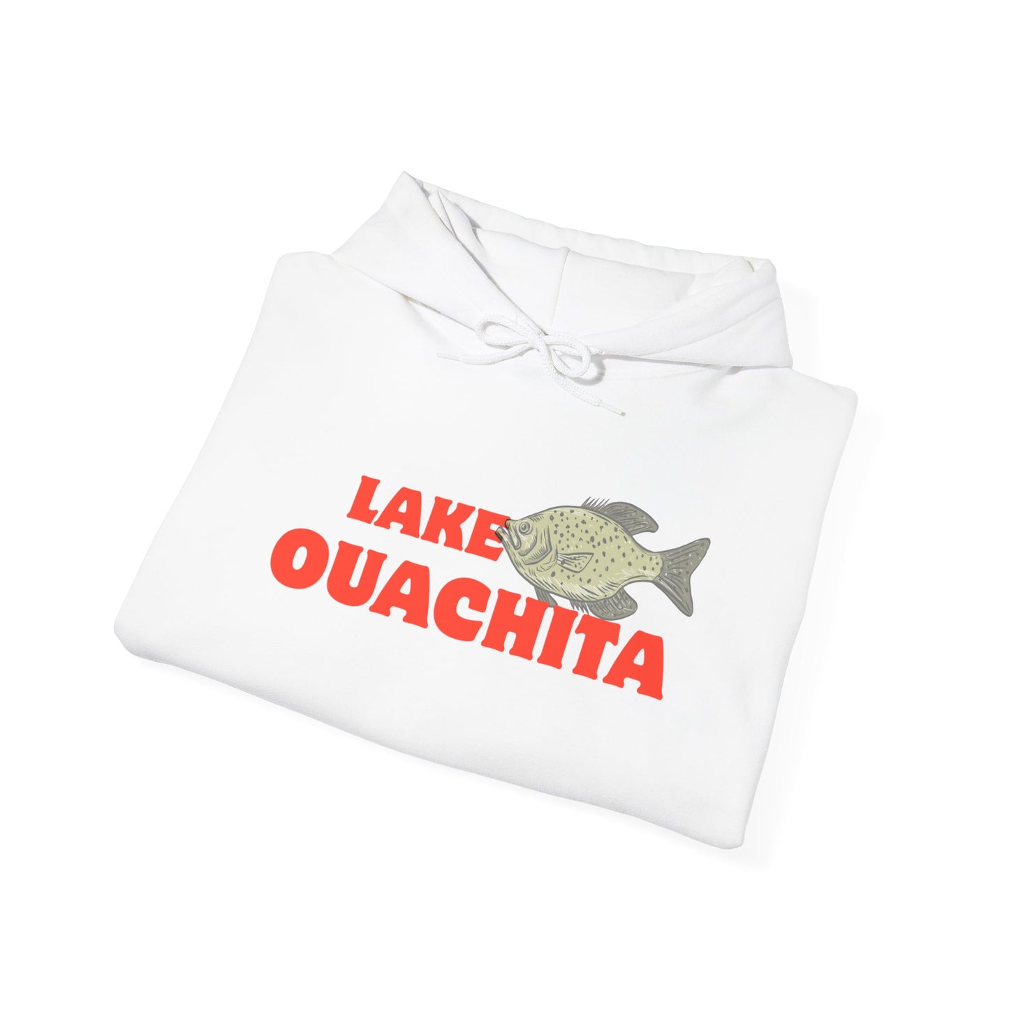 Lake Ouachita Fishing Hoodie, Unisex Comfortable Sweatshirt, Relaxed Fit for Outdoor Enthusiasts, Gift for Fishermen, Casual Lake Apparel
