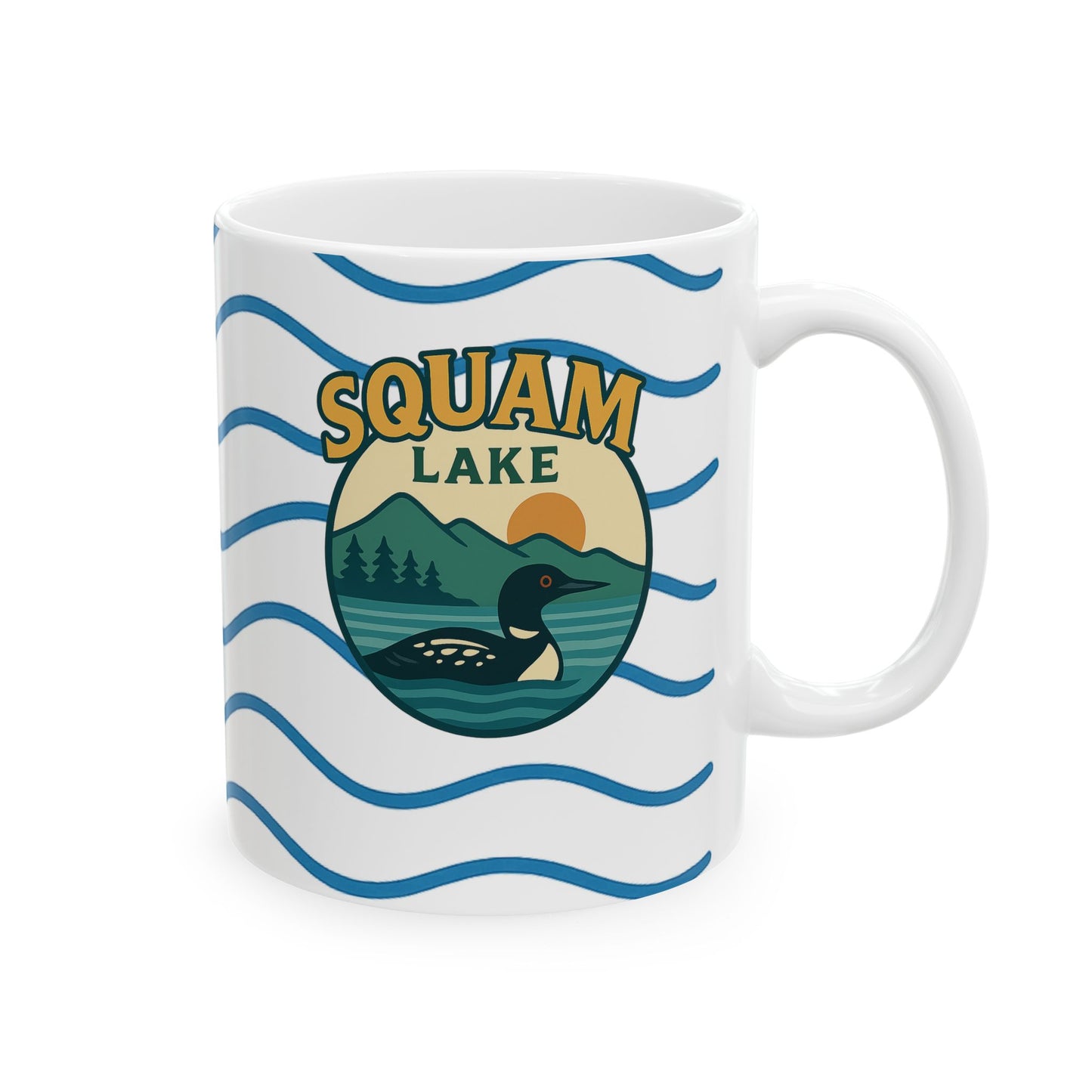 Serene Sunrise Ceramic Mug - Perfect for Coffee Lovers, Gift for Nature Enthusiasts, Beach Lover's Delight, Ocean Vibes, Relaxation