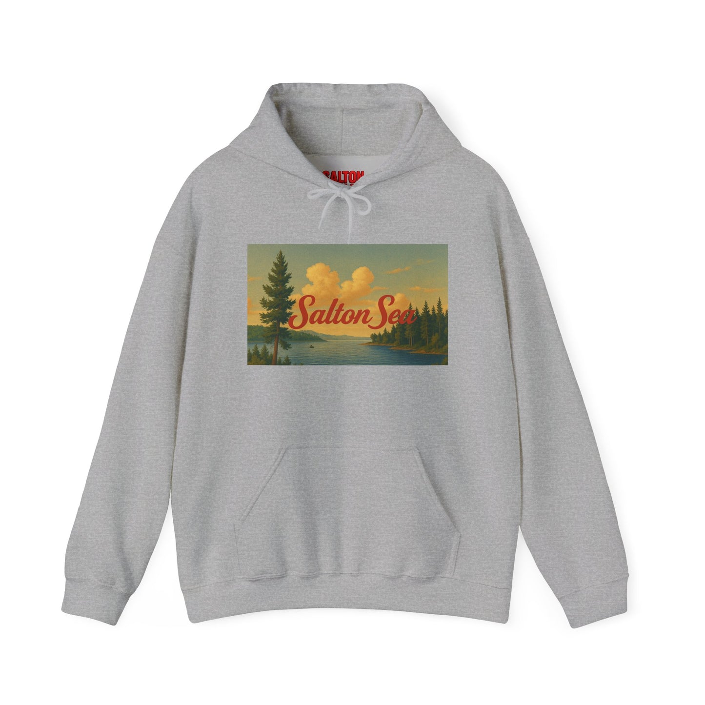 Salton Sea Hoodie, Cozy Casual Wear, Unisex Sweatshirt, Lake Lover Gift, Outdoor Adventure Apparel, Summer Retreat Fashion