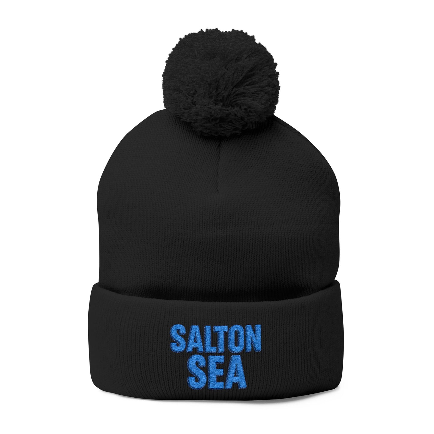 Salton Sea Pom-Pom Knit Cap (Embroidery)