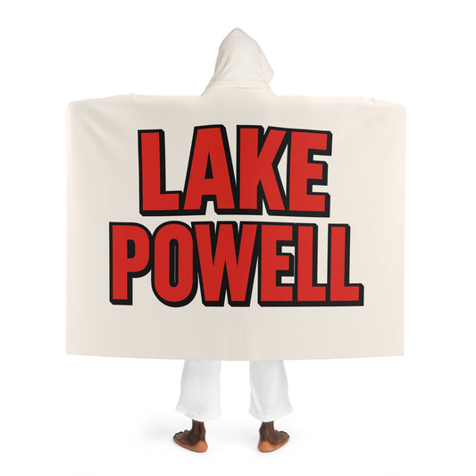 Lake Powell Cozy Hooded Sherpa Fleece Blanket - Perfect for Chilly Evenings, Movie Nights, Cozy Home Décor, Gifts for Her, Winter Snuggles