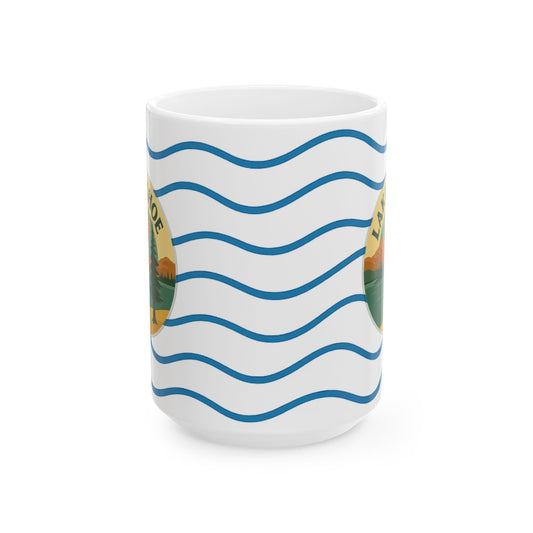 Lake Tahoe Serene Sunrise Ceramic Mug - Perfect for Coffee Lovers, Gift for Nature Enthusiasts, Beach Lover's Delight, Ocean Vibes, Relaxation