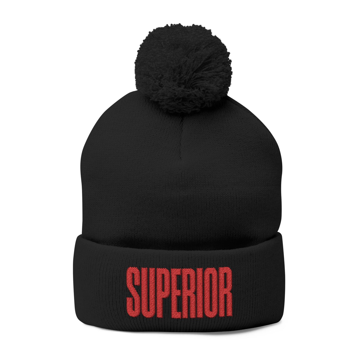 Lake Superior Pom-Pom Knit Cap (Embroidery)
