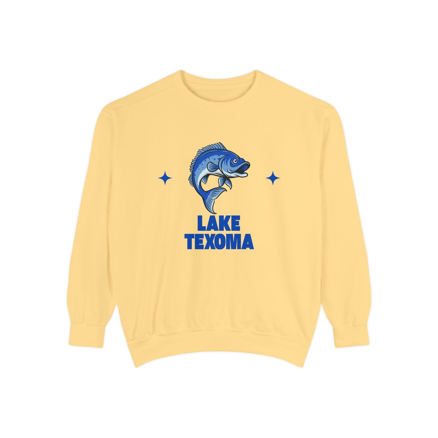 Lake Texoma Fish Design Unisex Sweatshirt | Cozy Fishing Apparel, Casual Wear, Gift for Anglers, Lake Day Outfit, Nature Lovers Sweatshirt
