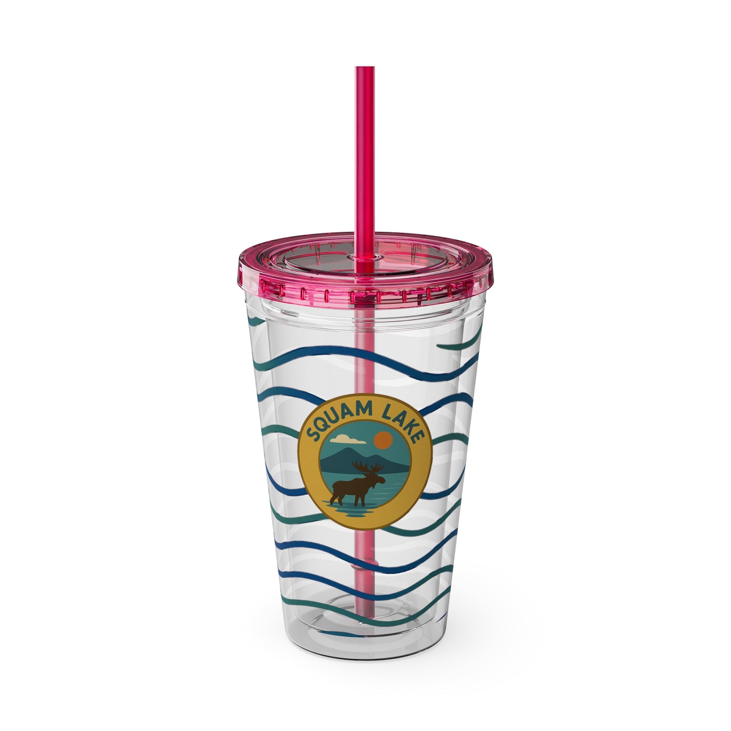 Sunsplash Tumbler, 16oz Clear Drink Cup for Outdoor Adventures, Customizable Travel Mug, Perfect for Summer Fun, Eco-Friendly Beverage [...]