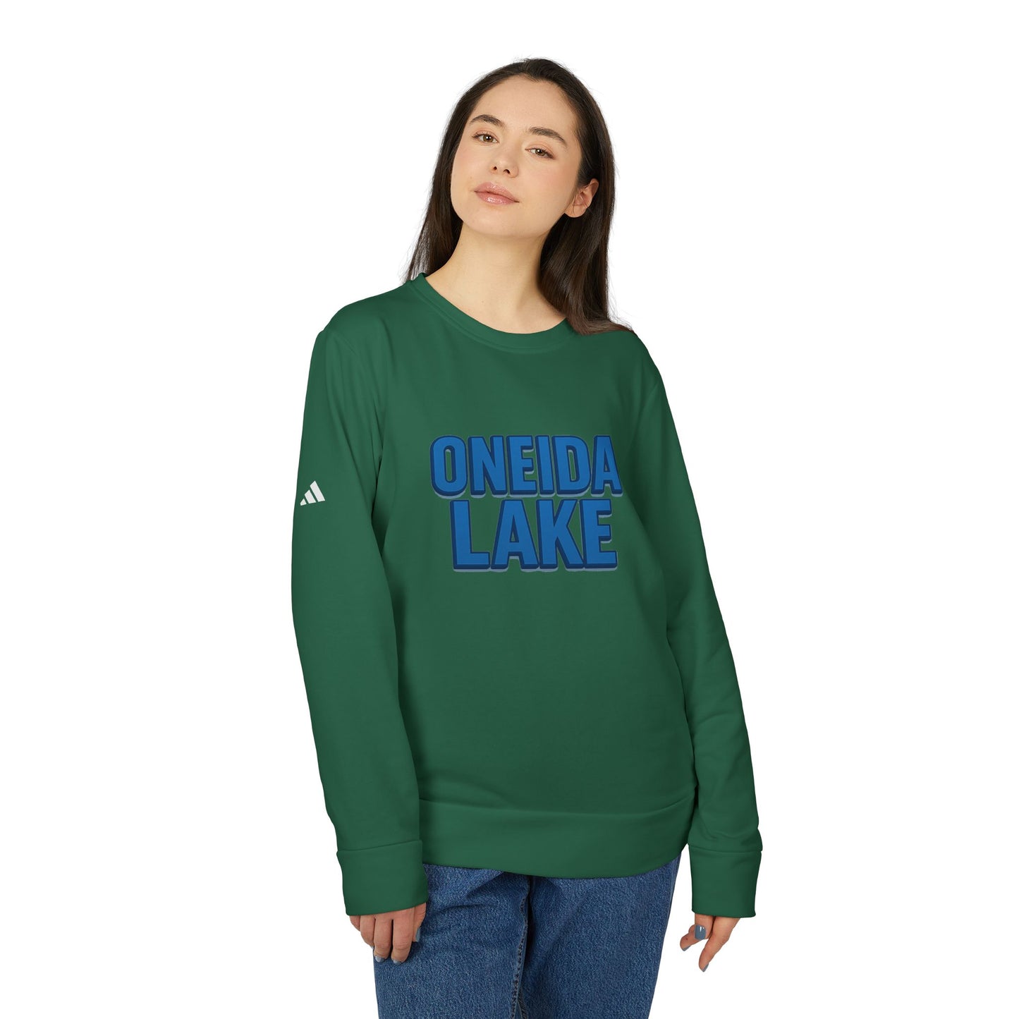 Oneida Lake Cozy Outdoor Sweatshirt for Nature Lovers, Unisex Crewneck, Perfect for Hiking, Camping, or Relaxing at Home, Design