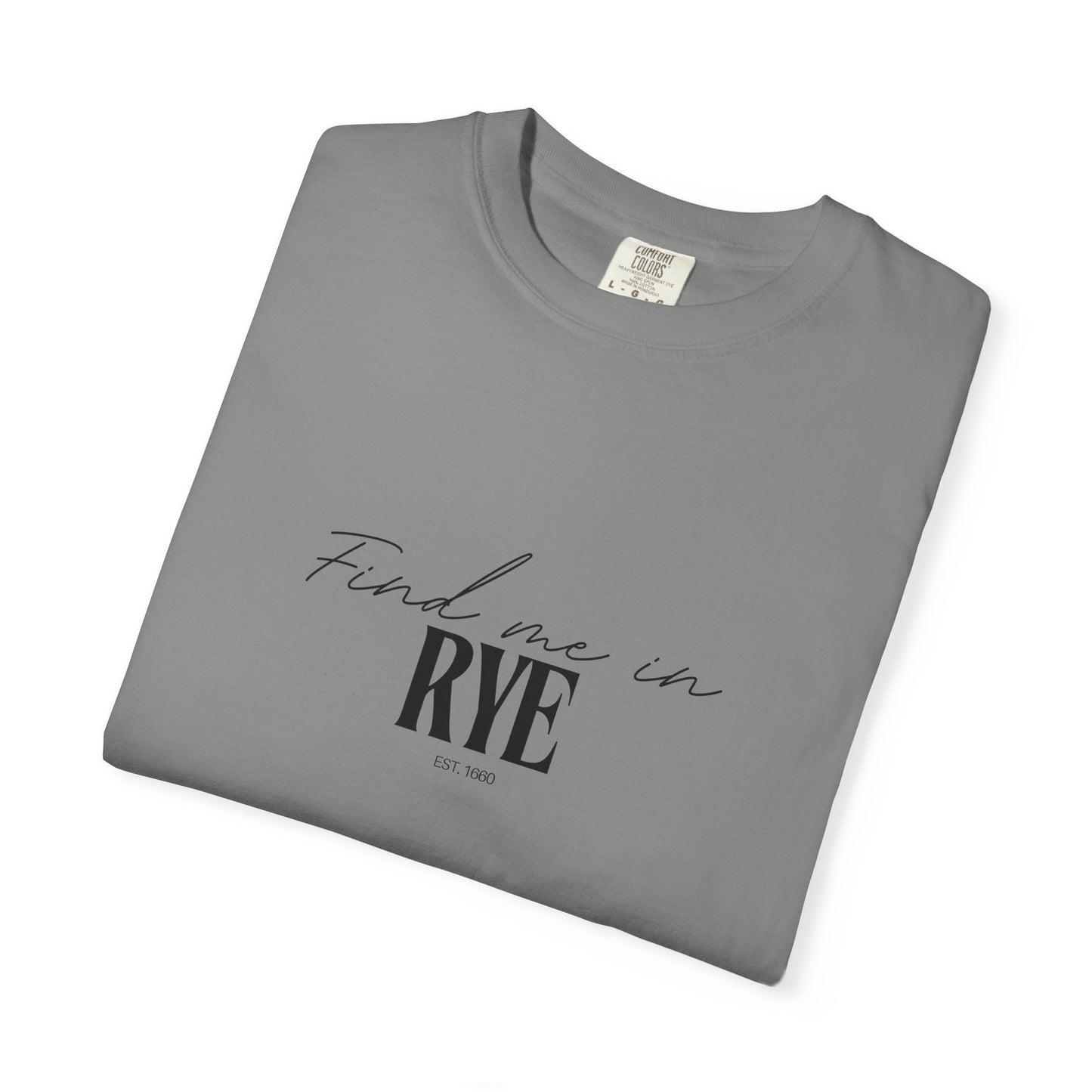 Rye Vibes Unisex Garment-Dyed T-Shirt, Casual Wear, Gifts for Locals, Trendy Summer Essential, Comfortable Everyday Tee