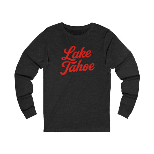 Lake Tahoe Long Sleeve Tee, Cozy Unisex Shirt for Outdoor Lovers, Perfect for Lake Days, Casual Wear, Gift Idea