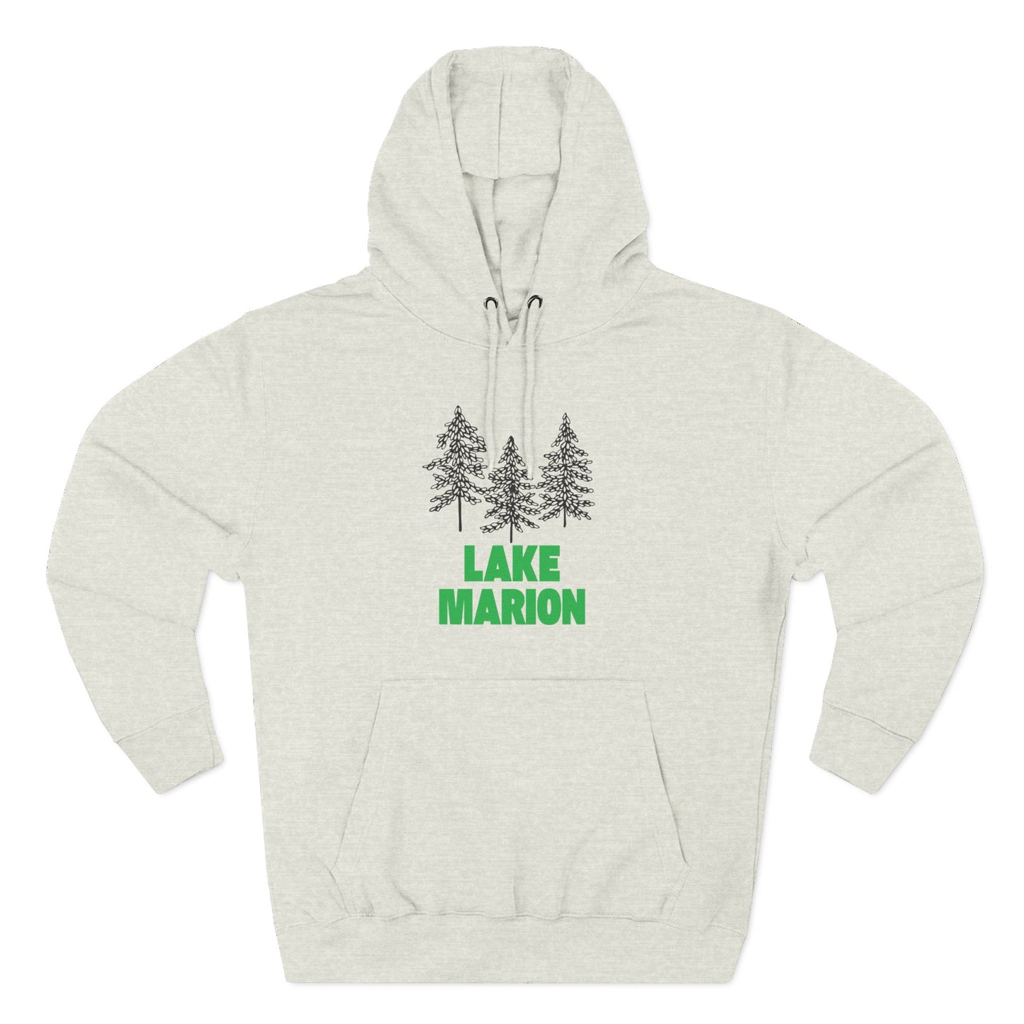 Lake Marion Fleece Hoodie, Cozy Sweatshirt, Outdoor Adventure Wear, Unique Gift for Lake Lovers, Perfect for Fall and Winter