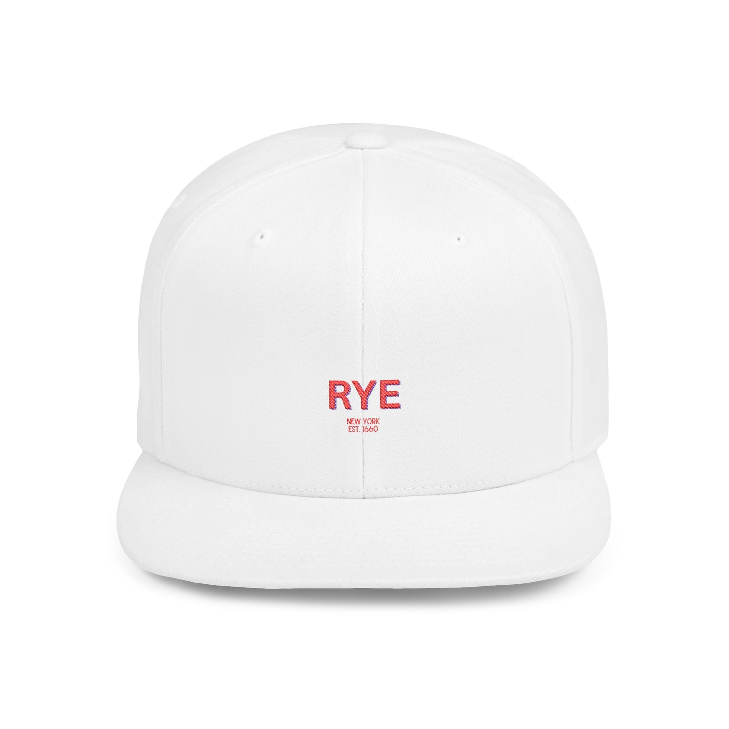 Rye Stylish Flat Bill Snapback Hat with Design, Perfect for Casual Outings, Streetwear, Gifts, Festivals, Everyday Wear