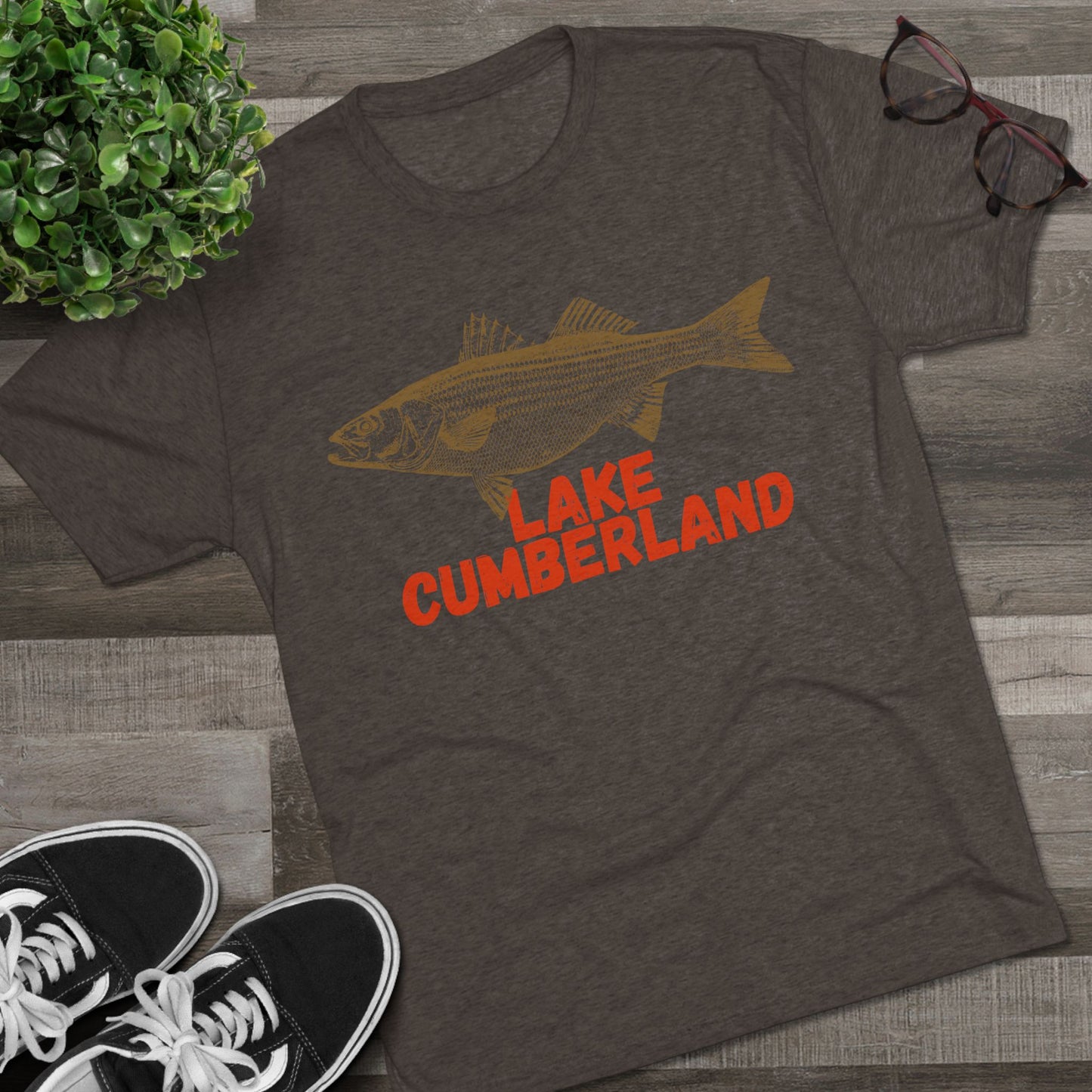 Lake Cumberland Fishing Tee, Unisex Crew Neck Shirt, Summer Lake Apparel, Gift for Fishermen, Outdoor Adventure T-Shirt, Lake House Style