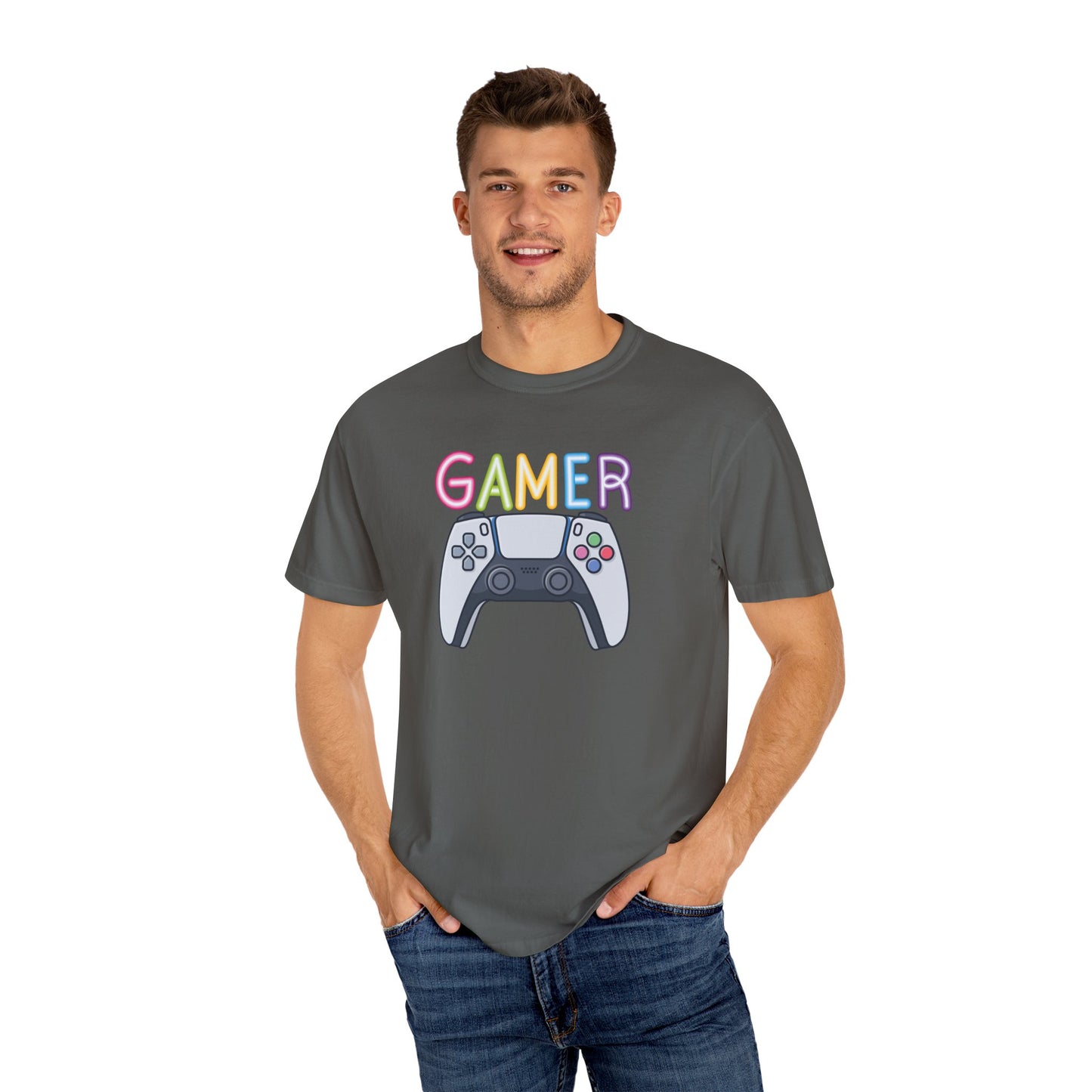 Gamer Controller Unisex Garment-Dyed T-shirt