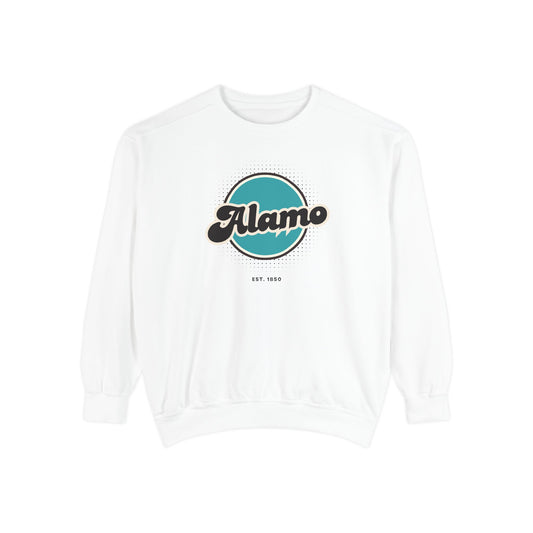 Alamo Vintage Sweatshirt, Cozy Unisex Pullover, Retro Style, Perfect for Casual Outfits, Gift for Him or Her