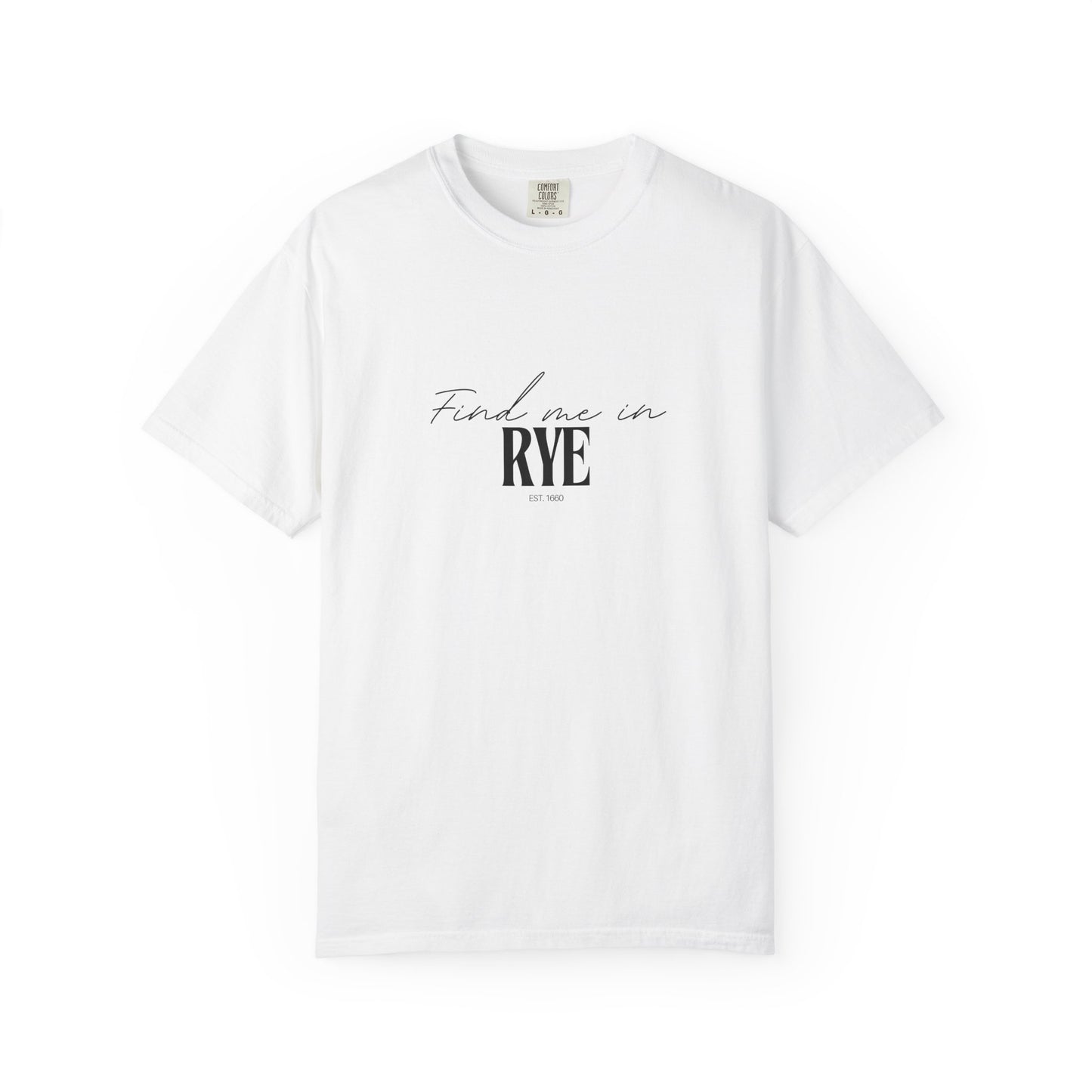 Rye Vibes Unisex Garment-Dyed T-Shirt, Casual Wear, Gifts for Locals, Trendy Summer Essential, Comfortable Everyday Tee