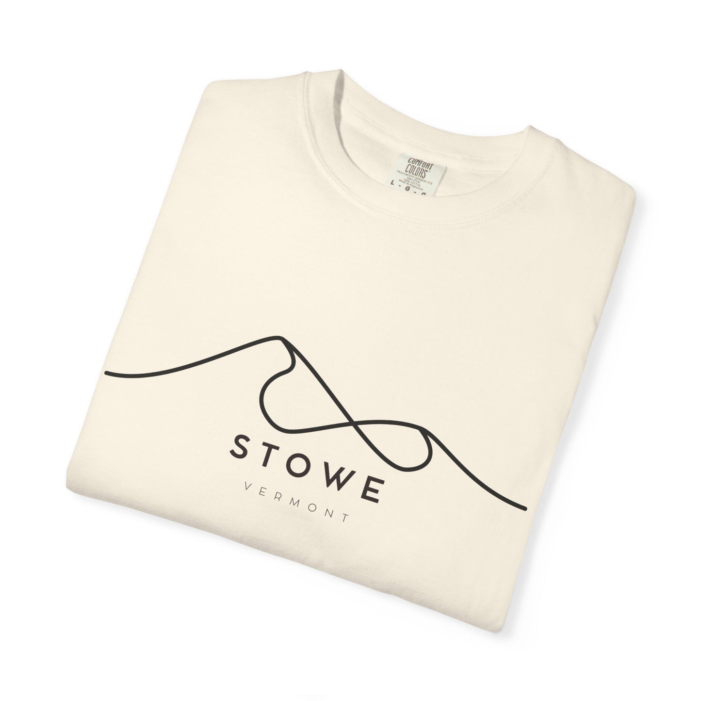 Stowe Chill Vibes Tee - Unisex Garment-Dyed T-shirt for Autumn Lovers, Casual Wear, Gifts for Him/Her