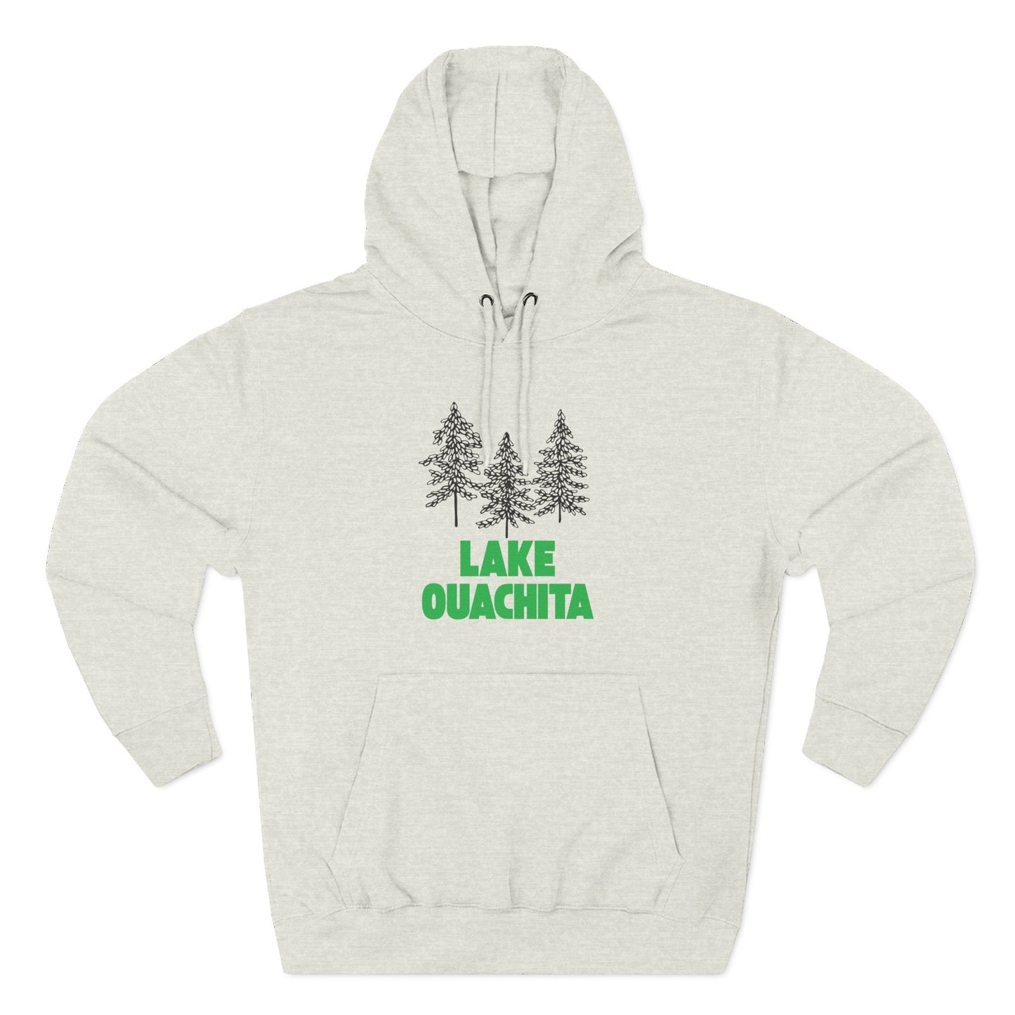 Lake Ouachita Fleece Hoodie, Cozy Sweatshirt, Outdoor Adventure Wear, Unique Gift for Lake Lovers, Perfect for Fall and Winter