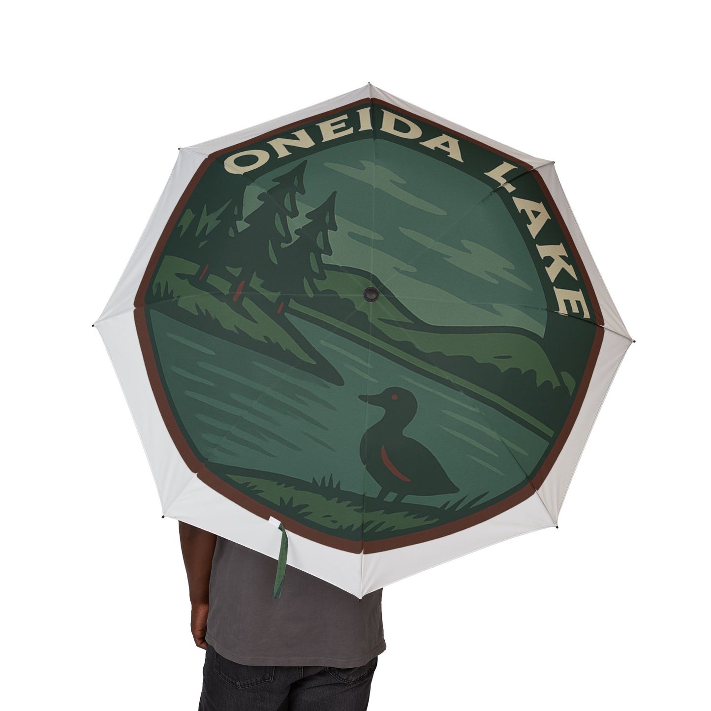 Oneida Lake Semi-Automatic Foldable Umbrella