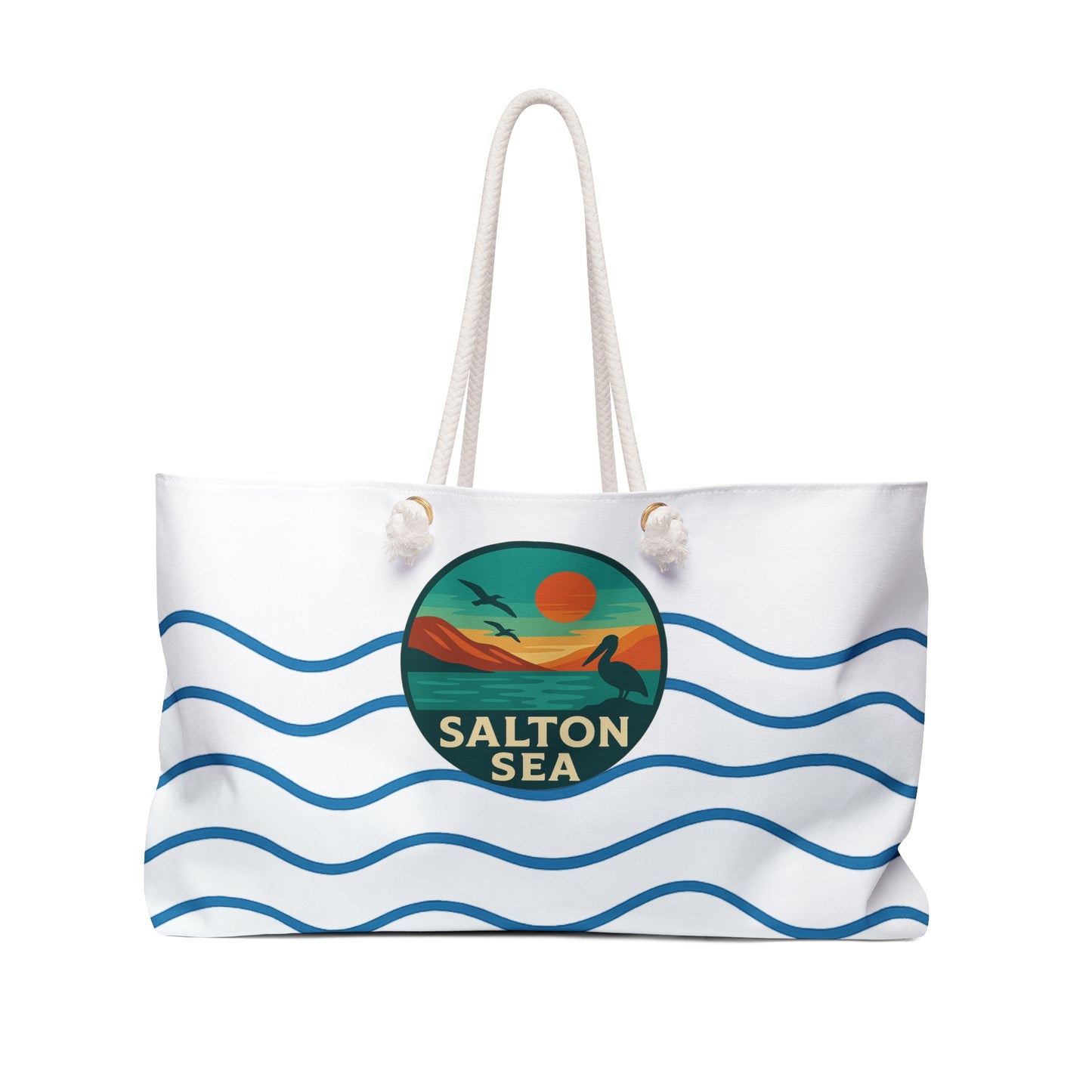 Salton Sea Weekender Bag White