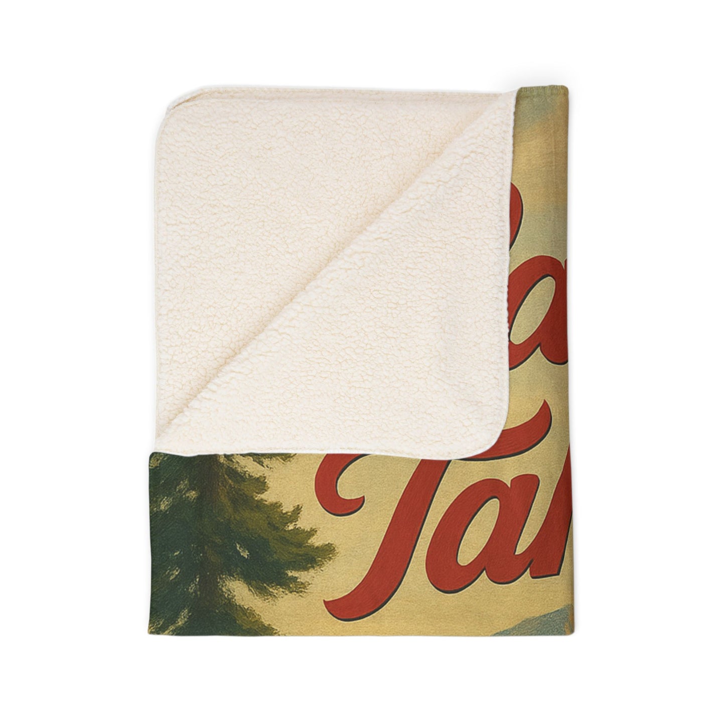 Lake Tahoe Fleece Sherpa Blanket