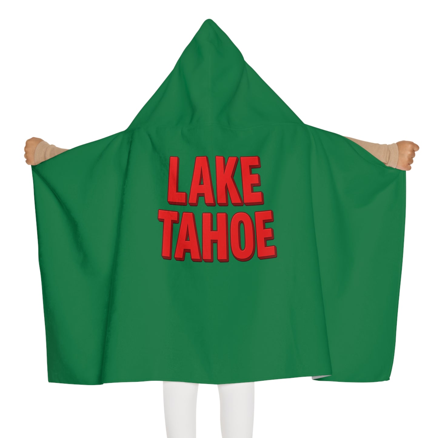 Lake Tahoe Youth Hooded Towel - Design, Kids Bathrobe for Pool, Beach, Swimming, Summer Fun, Gift for Children