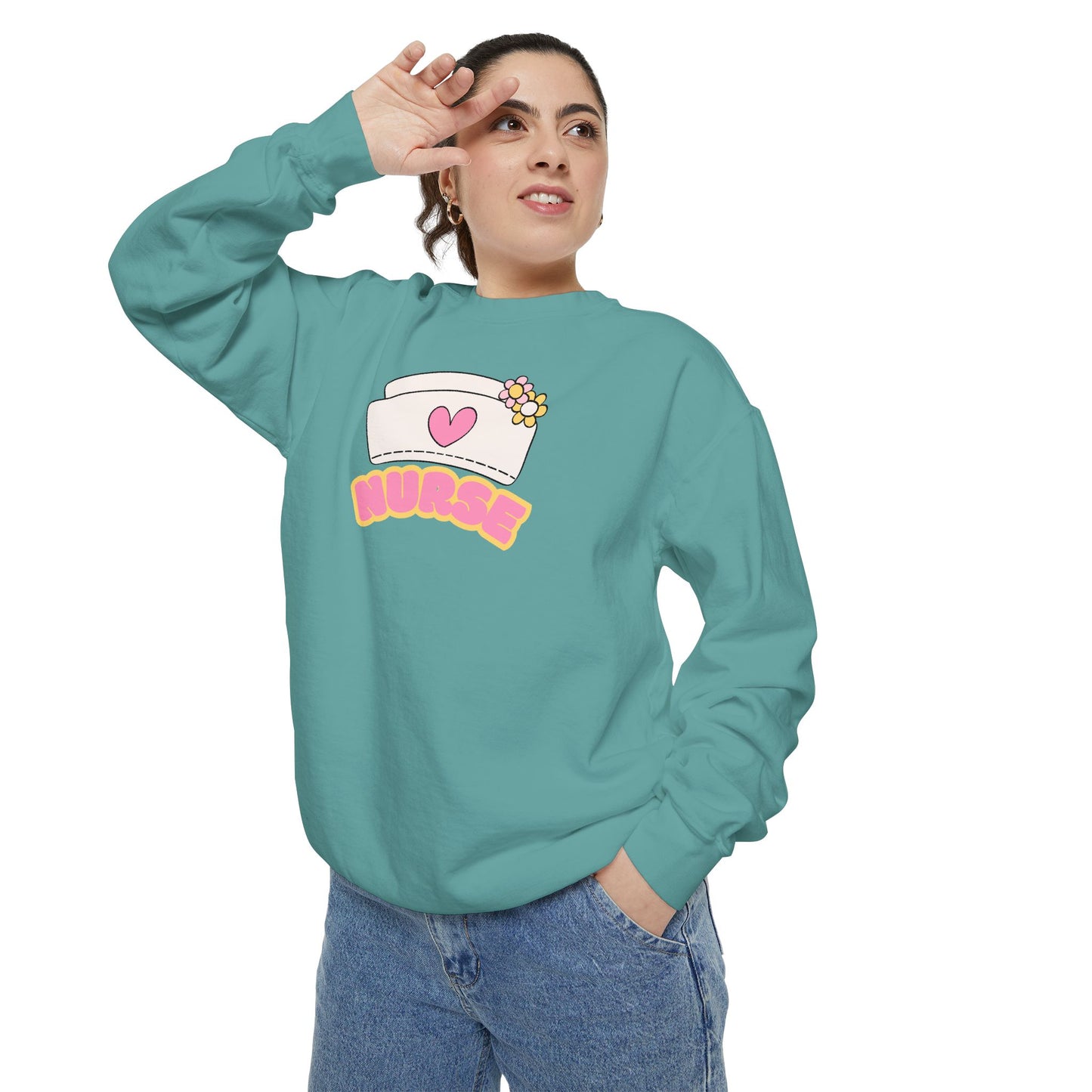 Nurse Love Sweatshirt, Cozy Gift for Healthcare Workers, Unique Gift for Nurses, Casual Medical Apparel, Nurse Appreciation