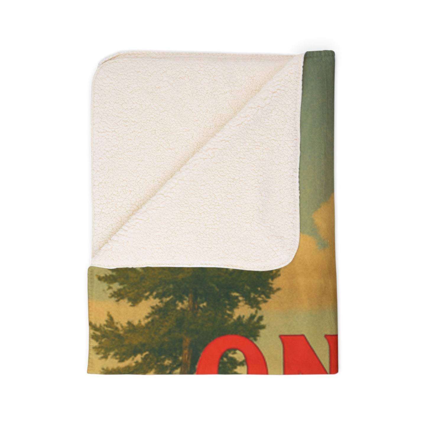 Oneida Lake Fleece Sherpa Blanket