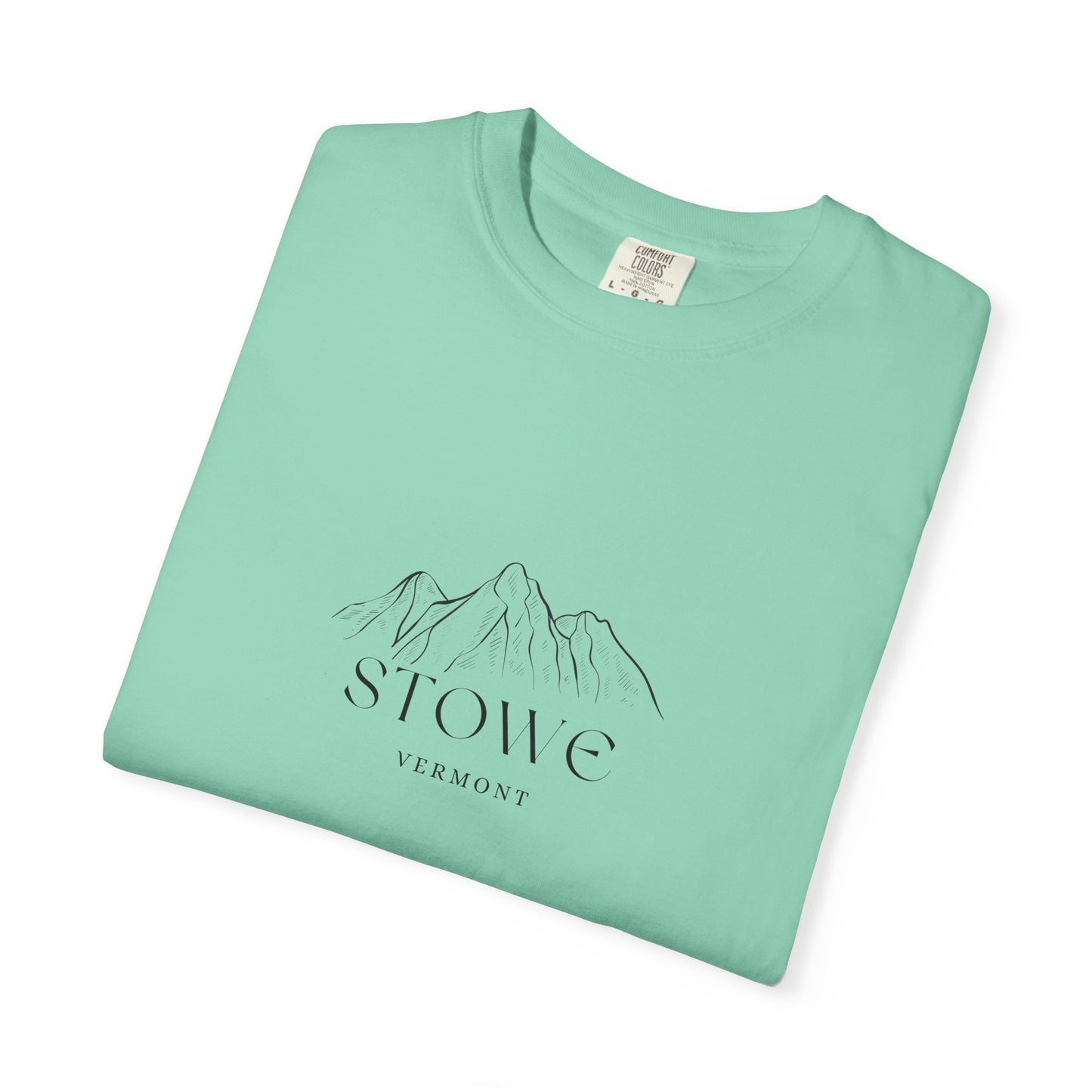 Stowe - Unisex Garment-Dyed T-shirt, Casual Outfit, Gift for Nature Lovers, Vacation Essentials
