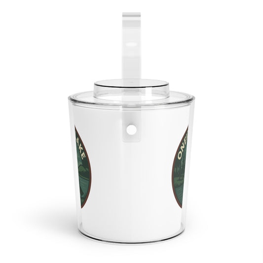 Oneida Lake Ice Bucket with Tongs