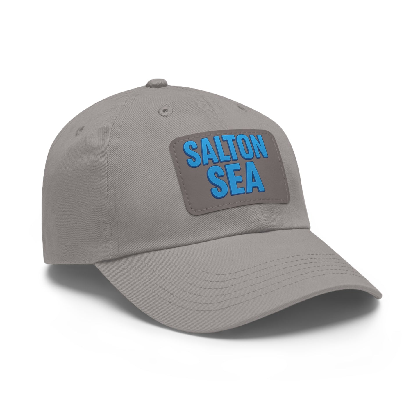 Salton Sea Dad Hat with Leather Patch (Rectangle)