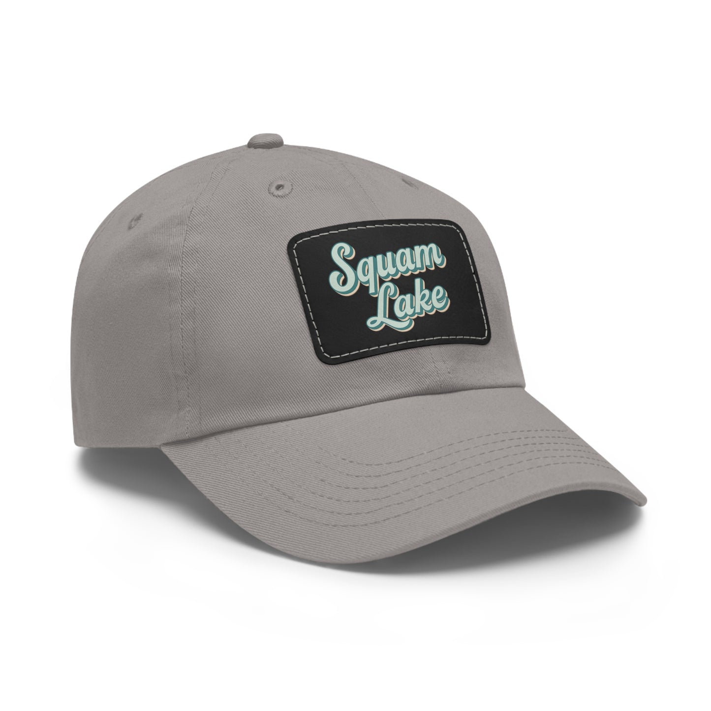 Squam Lake Dad Hat with Leather Patch (Rectangle)