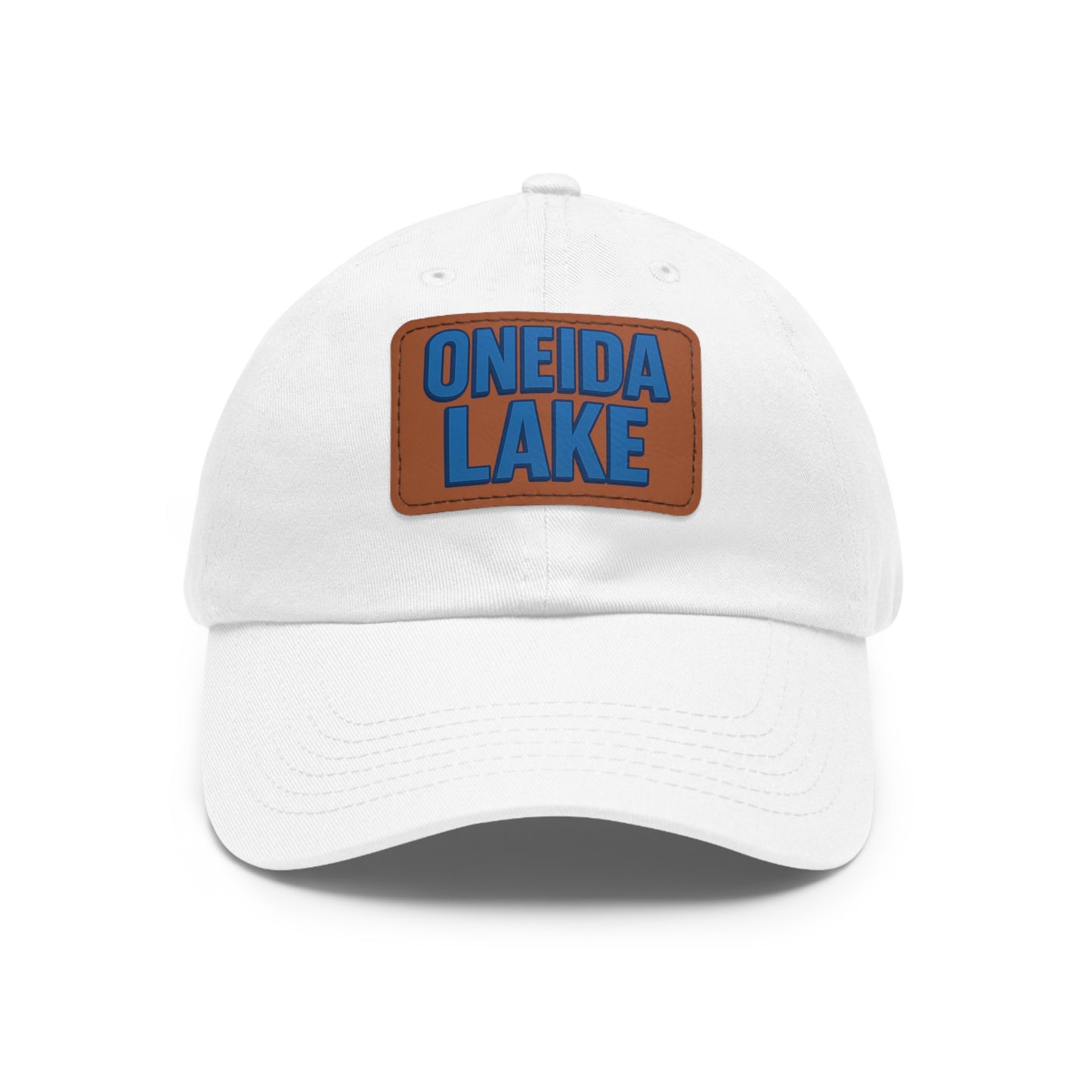 Oneida Lake Dad Hat with Leather Patch (Rectangle)