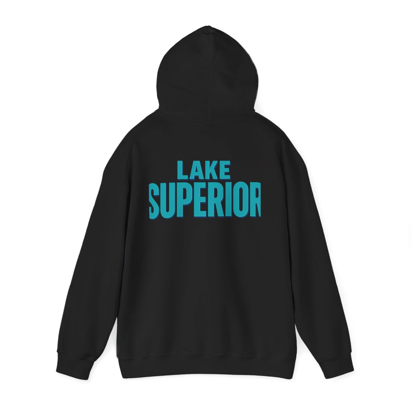 Lake Superior Hoodie, Cozy Casual Wear, Unisex Sweatshirt, Lake Lover Gift, Outdoor Adventure Apparel, Summer Retreat Fashion