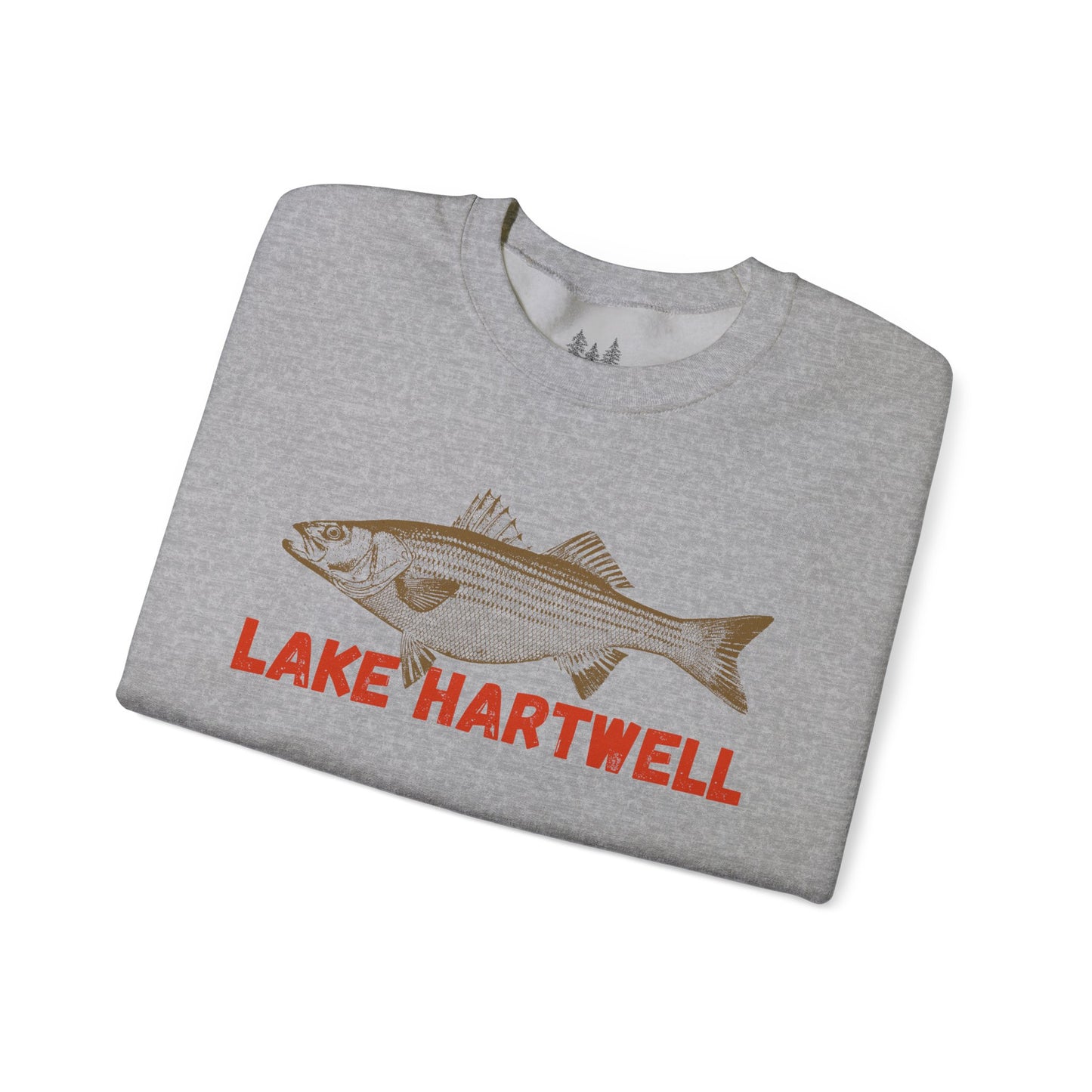 Lake Hartwell Fishing Sweatshirt, Unisex Crewneck, Casual Wear, Gift for Fishermen, Outdoor Apparel, Lake House Cozy