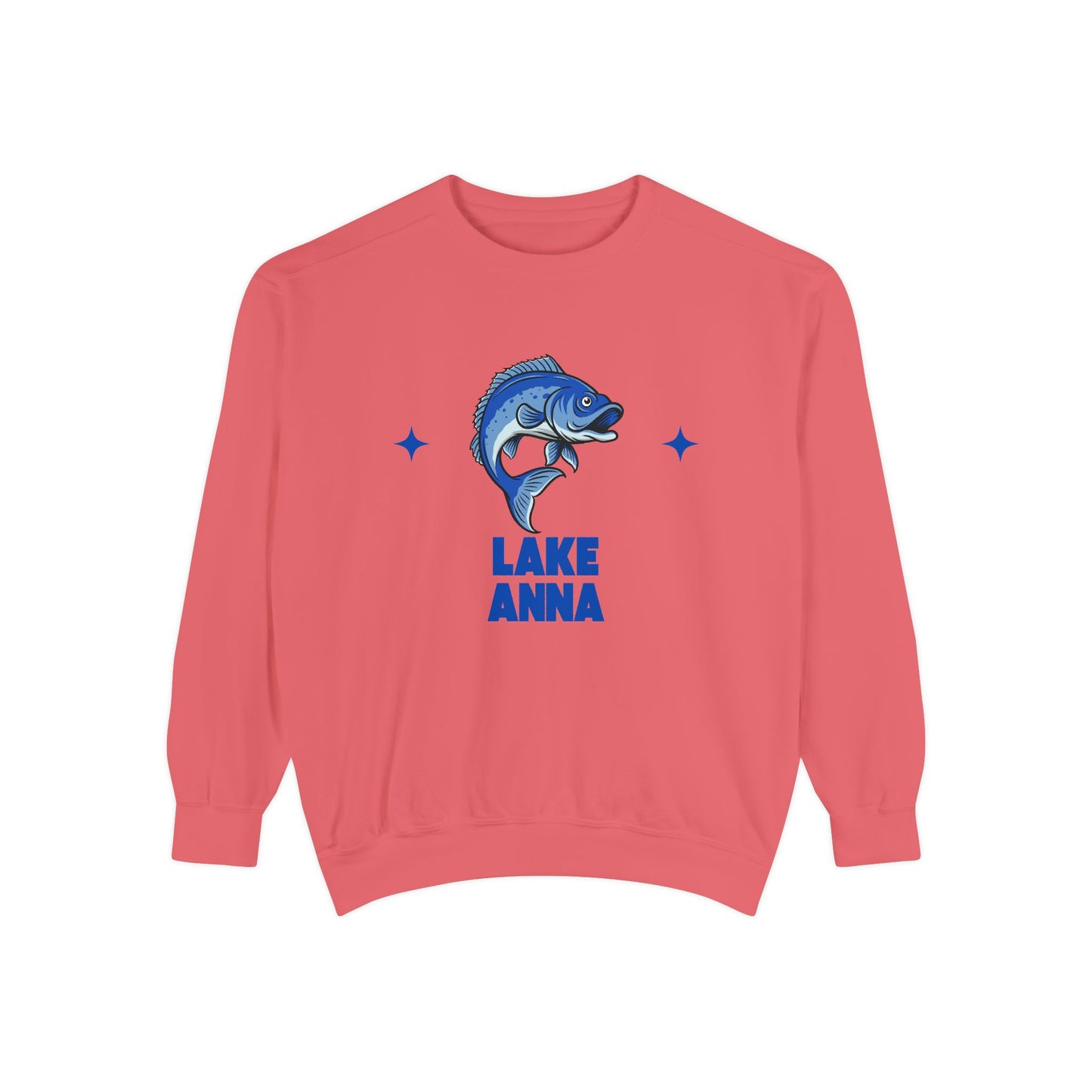 Lake Anna Fish Design Unisex Sweatshirt | Cozy Fishing Apparel, Casual Wear, Gift for Anglers, Lake Day Outfit, Nature Lovers Sweatshirt