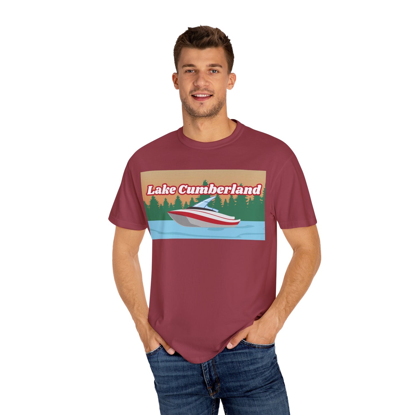 Lake Cumberland Relaxed Unisex T-Shirt, Summer Vibes Tee, Outdoor Adventure Shirt, Lake Life Apparel, Gift for Nature Lovers, Vacation Wear